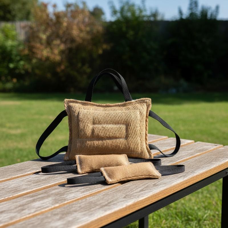 Leatherwork Training - Hondentugkussen voor bijttraining, interactief buitenspeelgoed met