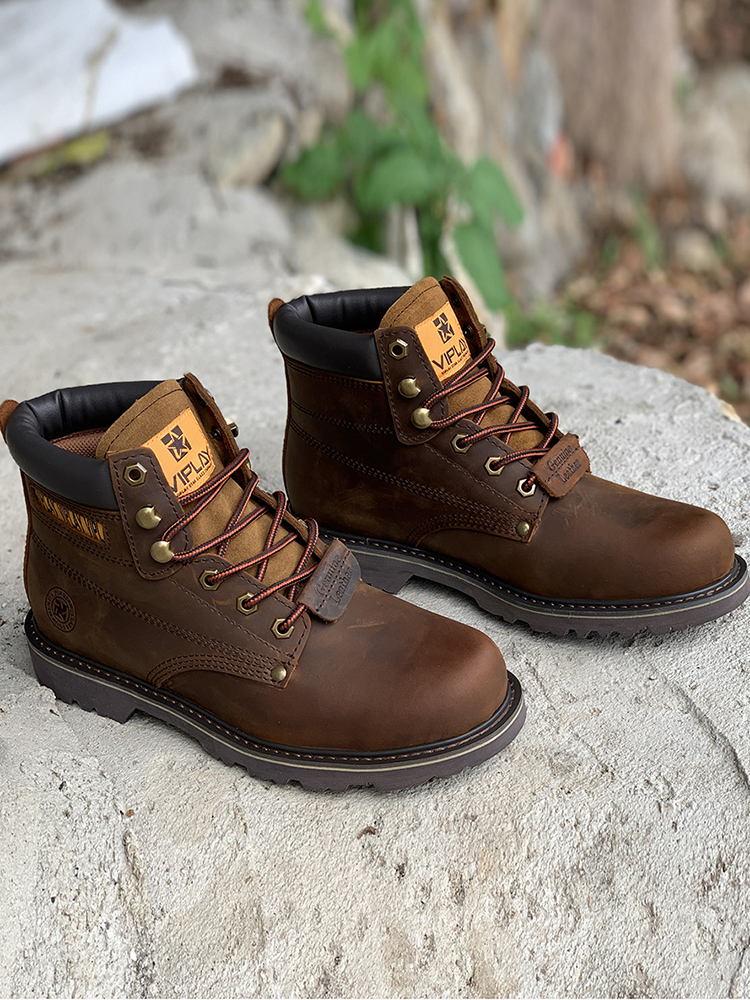 Leather Work Western - Mannen Echt Lederen Laarzen Classic Outdoor