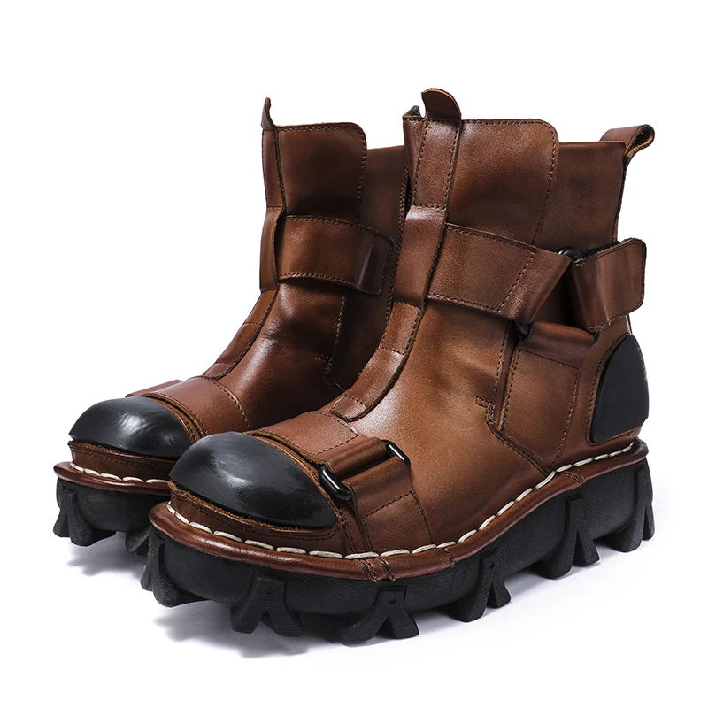 Motorlaarzen van echt leer voo - Leather Work Western recensie en prijs