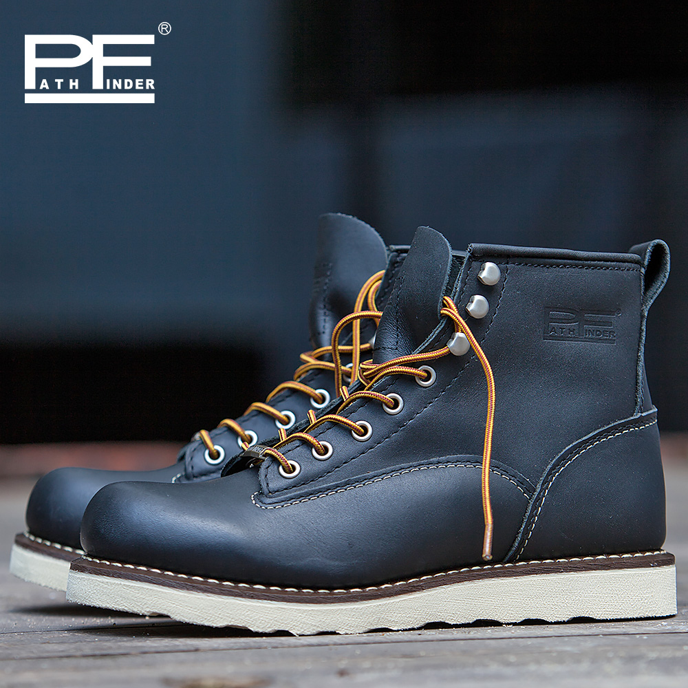 Herenschoenen van echt leer, m - Leather Work Western recensie en prijs