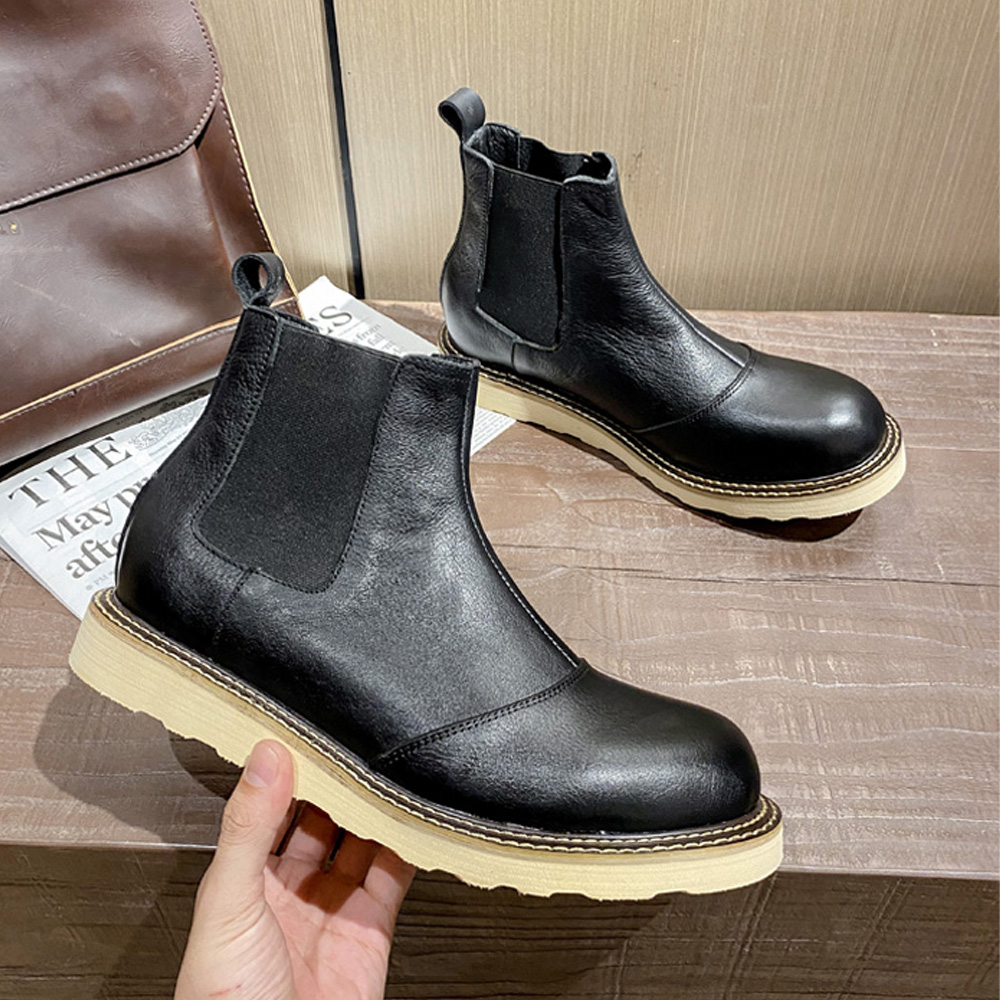 Retro lederen Chelsea-laarzen  - Leather Work Western recensie en prijs