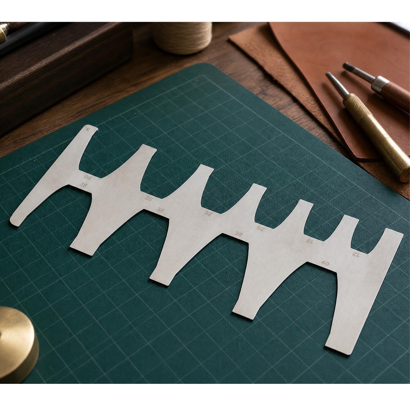 Sjabloon voor het afwerken van - Leatherwork Ruler recensie en prijs