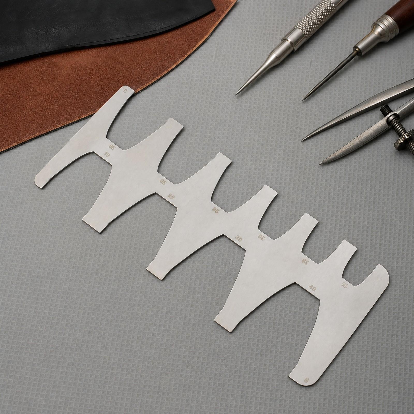 Sjabloon voor het afwerken van - Leatherwork Ruler recensie en prijs