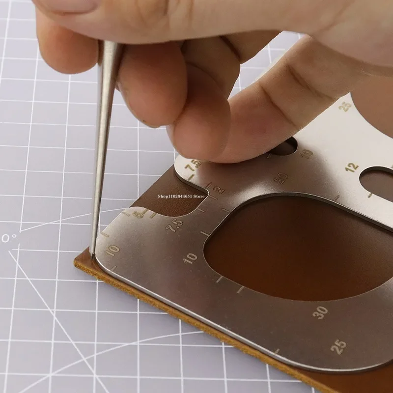 R Positionering Liniaal Roestv - Leatherwork Ruler recensie en prijs