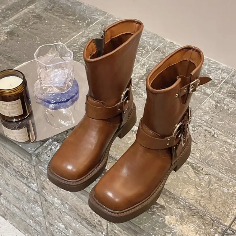 Women's Ankle Boots Autumn Wor - Leather Work Western recensie en prijs