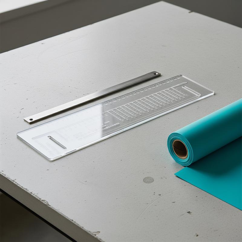 Bow Maker's platte leren linia - Leatherwork Ruler recensie en prijs