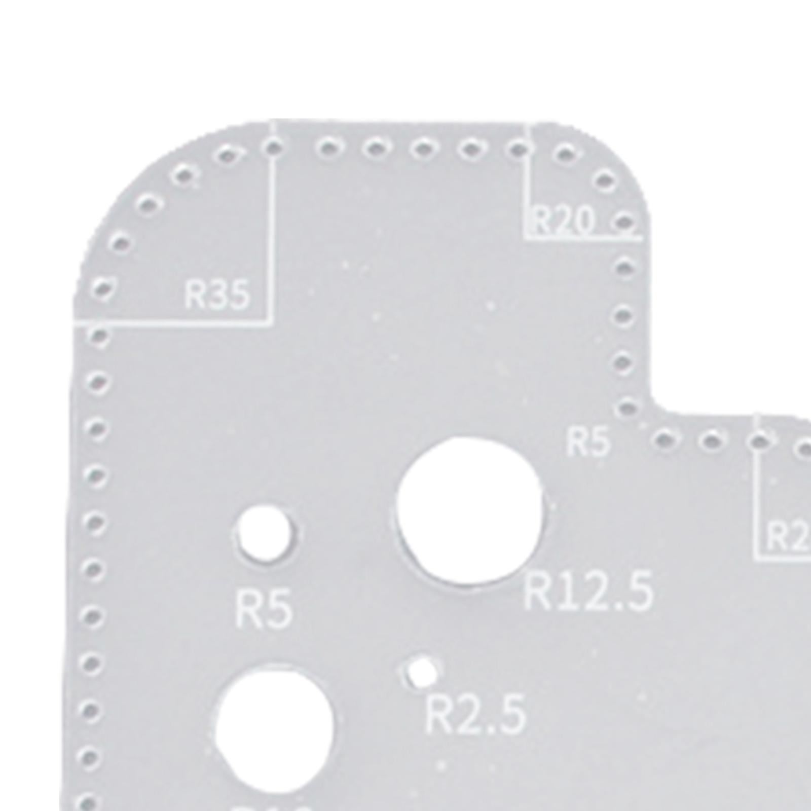 Cirkelsjabloon, transparante a - Leatherwork Ruler recensie en prijs